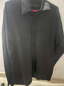 Mens Black Partywear Shirt