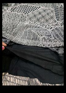 Combo Mesh Top &amp; Oversized T-shirt