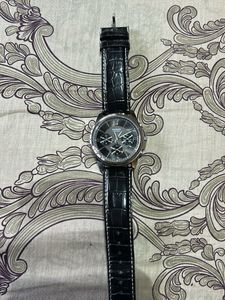 Casio Black Leather Watch