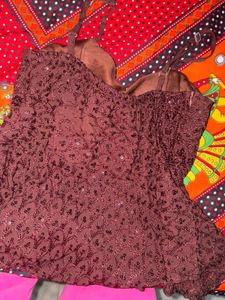 Brown Dress Material