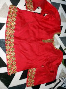 Red Girls Kurti/choli/top