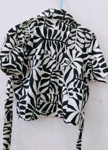 Patterned Crop Top