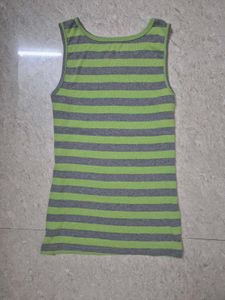 Y2K 2000s Striped Tank Top