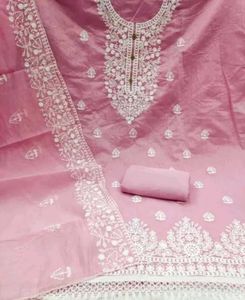Elegant Pink Dress Material