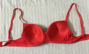 Red Coloured Non Wired Lightly Padded Bra