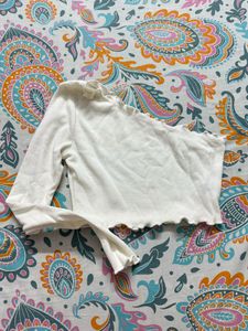 White One-Shoulder Top