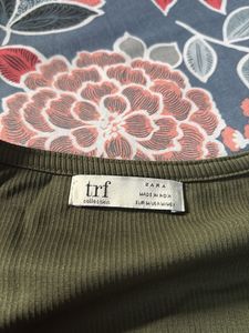 Olive Square Neck Crop Too