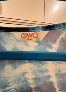 Blue Tie-Dye Puff Sleeve Top