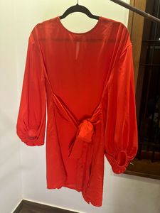 Orangish Red Dress