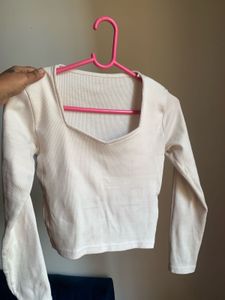 Long Sleeve Square Neck Top