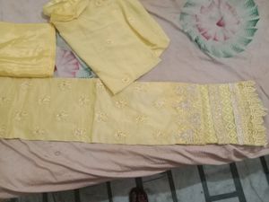 yellow suit material