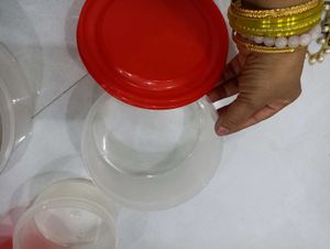 Set Of 3 Plastic Containers