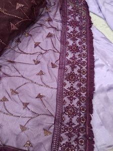 Pure Satin Sharara With Net Heavy Dupatta