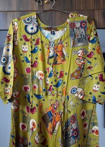 Kalamkari Long Kurta