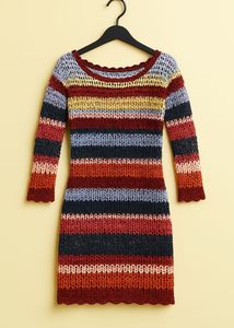 Striped Knit Mini Dress