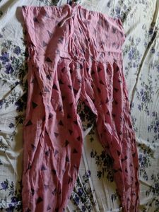 Pink Printed Palazzos