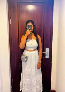 White Tube And Skirt