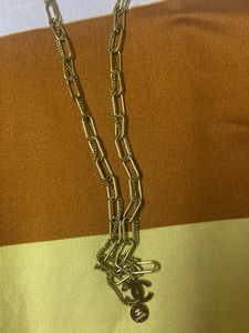 Chanel Logo Multilayer Y2K Chain Necklace