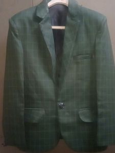 Green Plaid Blazer
