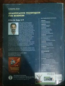 Quantitative Techniques for Business B.Com