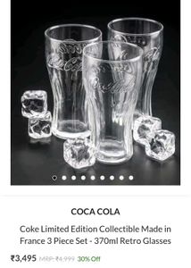COCA COLA TUMBLER- VINTAGE COLLECTIBLES