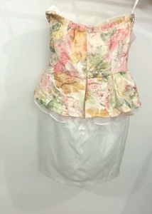 Floral Beaded Mini Dress