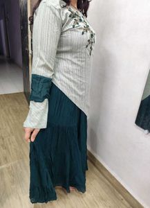 Emerald Green Asymmetrical Dress