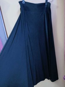 Black Maxi Satin Skirt