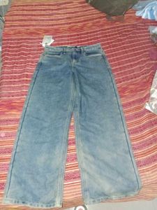 Wide Leg Denim Jeans