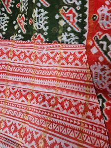 Olive Green Cotton Saree