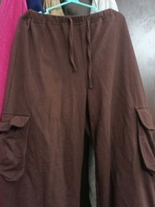 Brown Cargo Sweatpants