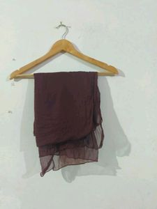 Brown Georgette Dupatta