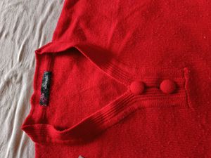 Beautiful Red Woolen Kurta