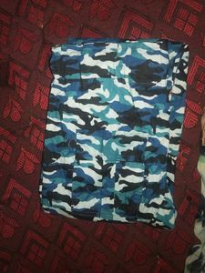 Blue Cotton Cargo/ Armi Pant