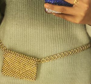 Handmade Golden Pearl Waist Bag 💖
