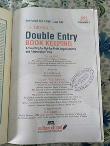 Class 12 Double Entry Book Keeping Ts Grewal