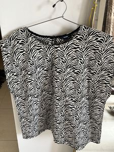 Zebra Print Top Never Worn