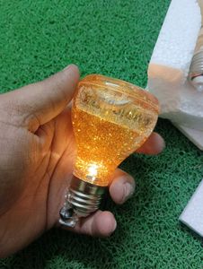 Glitter Light Bulb Decoration (Pack Of 2)