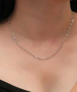 Korean Heart Chain Necklace
