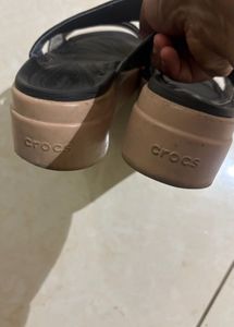 Black Crocs Slides