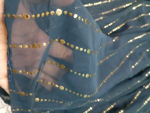 Blue Foil Work Kurti with Palazzo Pants
