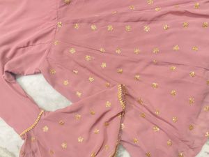 Pink Embroidered Shara Suit New
