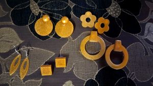 Golden Trendy Earrings