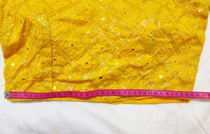 Yellow Embellished Blouse