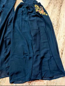 Navy Blue Kurti With Plazo 💙