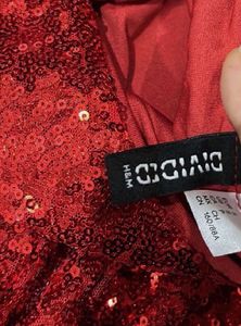 Red Sequin Party Dress