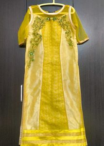 Lime Green Festive Kurta