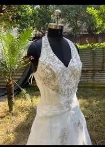 Elegant Halter Wedding Engagement Dress