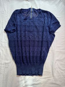 Navy blue stardust top