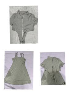 Gray Dress Set